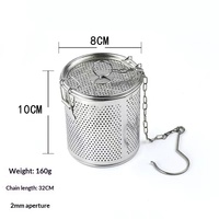 Bolsas de acero inoxidable al por mayor para condimentos, cestas para marinadas, bolsas comerciales para filtrar sopa, cajas para especias