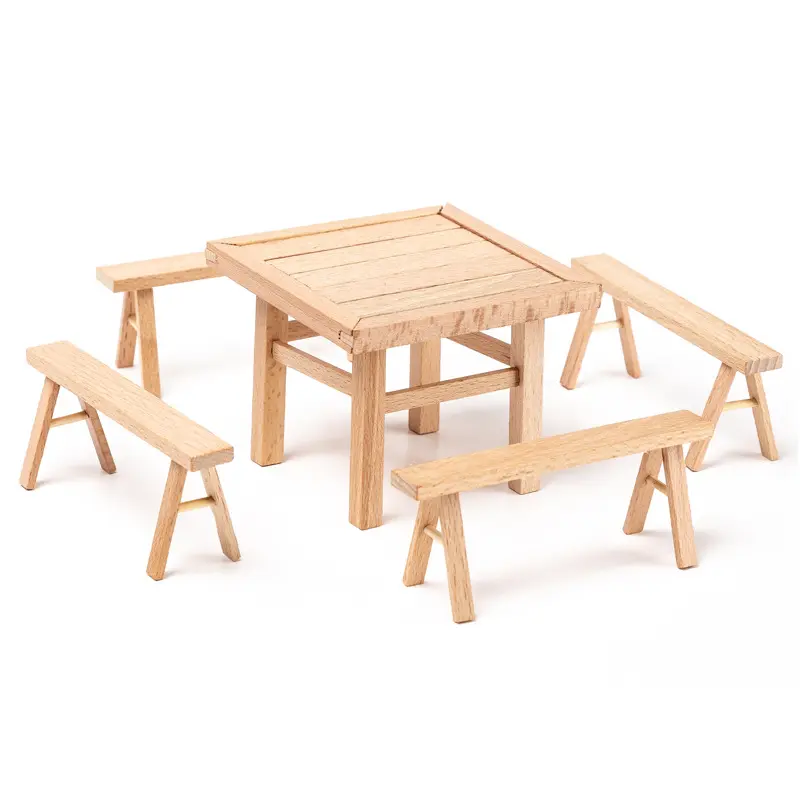 1 Set Pen En Tenon Diy Puzzel Miniatuur Bureau Speelgoed Voor Kinderen Doen Alsof Hout Kinderen Geassembleerd Speelgoed