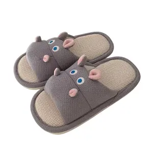 XIXITIAO Quality Slippers Cute Animal Ladies Slide Slip On Sandals And Slippers Ladies House Slippers For Women