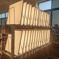 Plafonnier LED encastré moderne 595x595, panneau LED commercial 600x600 avec éclairage latéral pour bureau, puissance 36W