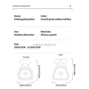 2024 Foldable Waterproof Dog Poop <b>Bag</b> Dispenser Travel Scooper with <b>Plastic</b> & Silicone Materials for Dog Waste Collection - Product Image 6