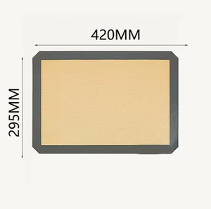 Ensemble de 2 tapis de cuisson en silicone réutilisables, faciles <span class=keywords><strong>à</strong></span> nettoyer, antiadhésifs, populaires, pour pâtisserie, biscuits, résistants <span class=keywords><strong>à</strong></span> la chaleur, outils pour macarons - Product Image 6