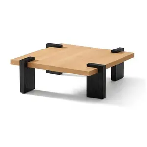 Simple y generoso pocos estilo japonés Wabi-Sabi Estilo madera maciza registro mesa de té pequeño apartamento mesa de diseñador