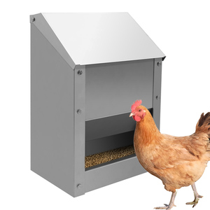 Comedero y comedero de acero inoxidable para uso doméstico, caja de alimentación automática especial para granjas de pollos - Product Image 1