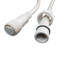 Câble solaire OSTAI étanche IP68 avec connecteur DC 12V 5A en cuivre, longueur personnalisable, cordon d'alimentation extérieur pour panneau LED