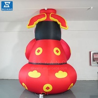 Personnalisé gonflable dieu de la richesse argent dieu dessin animé mascotte gonflable personnage sculpture gonflable publicité gonflable