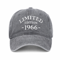 Casquette de baseball personnalisée avec logo brodé, en coton délavé, style Dad Hat, 6 panneaux, visière incurvée, unisexe, vente en gros