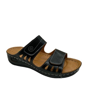 Venta al por mayor de sandalias de estilo europeo de fondo plano de las mujeres de Primavera de moda de tendencia forro de malla Casual todo-fósforo prendas de vestir exteriores para las vacaciones - Product Image 5