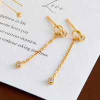 Parure de bijoux tendance pour femme en argent 925, forme géométrique, collier et boucles d'oreilles en moissanite, plaqué or 14 carats, cadeau romantique et élégant pour soirée