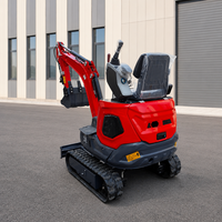 Sertifikasi Mesin Diesel Kubota EPA Mini Excavator 1.2 Ton Harga Mesin 1 Ton Mini Excavator Pertanian untuk Dijual