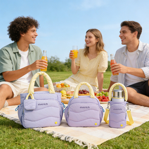 Bolsa de Almuerzo con Forma de Nube, Nueva y Elegante 2026, Suave, con Asa, Múltiples Bolsillos, Gran Capacidad, para <span class=keywords><strong>Picnic</strong></span> al <span class=keywords><strong>Aire</strong></span> <span class=keywords><strong>Libre</strong></span> y Uso Diario - Product Image 5