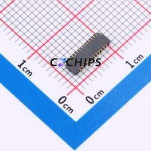 CAX-AFE03-25XMB-1.0H FFC/FPC Connector SMD,P=0.3mm,Horizontal Mount Connector Flip Cover Type Bottom Contact 25P 0.3mm - Product Image 2