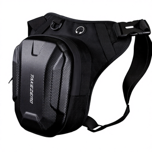 TAKEZERO MTX1 Sac bandoulière pour moto, pour jambe et taille, 1L, motif nid d'abeille rigide, équipement de sport et de voyage - Product Image 1
