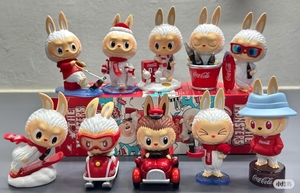 Bản gốc Pop Mart The Monster labubu Macaron labubu có một chỗ ngồi labubu cooca colaa hộp mù - Product Image 3