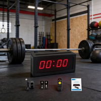 Compteur numérique LED portable à 4 chiffres de 1,5 pouce pour la gym, la boxe, le CrossFit, le yoga et les séances d'entraînement