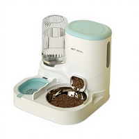 Distributeur automatique de nourriture pour animaux de compagnie, fontaine à eau, bol pour nourriture, station d'alimentation intérieure