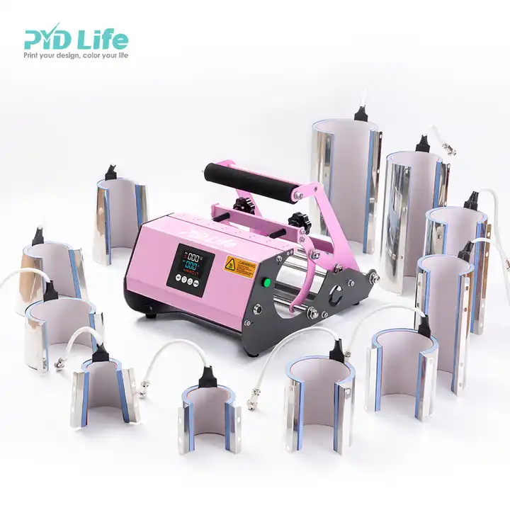 2023 PYD Life Wholesale Blue Pink 20oz 30oz Water Bottle Sublimation Skinny Tumbler  Mug Heat Press Machine - AliExpress