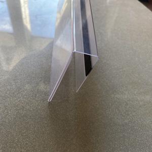 لوازم التخزين والسوبر ماركت علامة طاولة بلاستيكية من كلوريد البولي فينيل على الساخن مع إدراج شفاف - Product Image 5