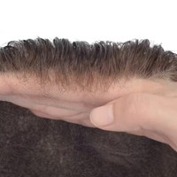 Prothèses capillaires en dentelle suisse pour hommes, toupets en dentelle complète, systèmes capillaires en dentelle suisse, cheveux européens