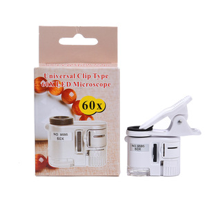 Handheld Magnifier 60X With Led Light Mobile Phone Clip For Scientific Research And Teaching - Product Image 2