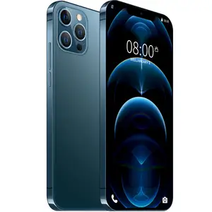 telefone bluetooth câmera Suppliers-Smartphone i12 pro android 10 core 5g, celular de 6.7 polegadas, 12gb + 512gb, com android, desbloqueio por identificação facial, 3 gb