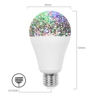 A19 A60 4W LED 3D RGB Ampoule à changement de couleur E27/E26 2200k 500 Lumens Edison Lampe pour décorations de vacances Alimentation AC