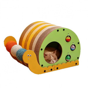 Rascador para Gatos Creativo con Forma de Caracol, Duradero, Resistente al Desgaste y Libre de Residuos; Cama para Gatos Cat Paradise con Rascador - Product Image 3