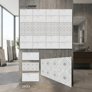 300x600mm Carreaux muraux en céramique de pierre de culture rustique marron 12x24 Carreaux émaillés en porcelaine brillante pour les murs avant du designer d'intérieur - Product Image 4
