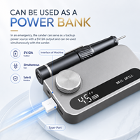 Machine à ongles professionnelle sans fil en aluminium, populaire, 4000 mAh, rechargeable, lime à ongles électrique, écran LED, usage en salon