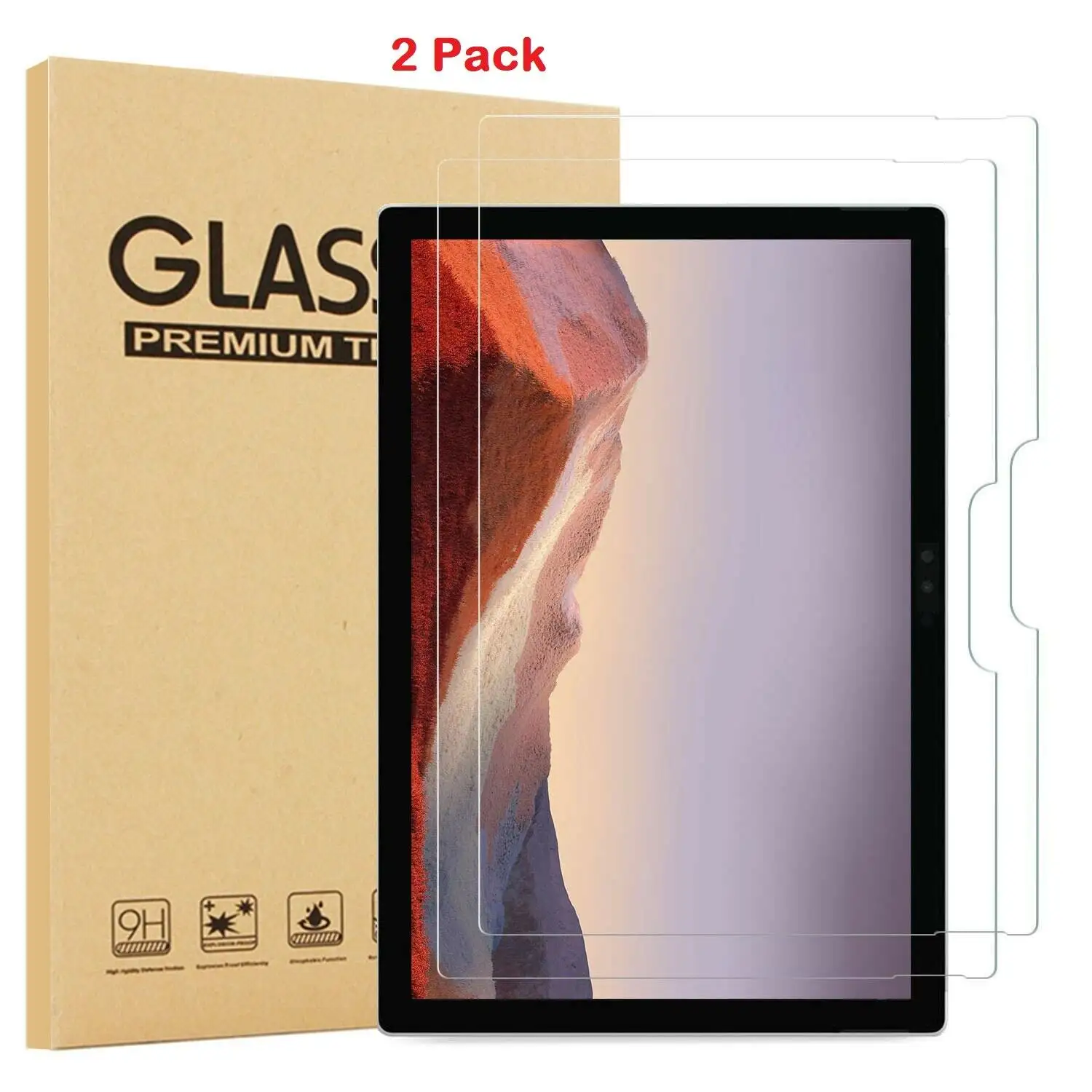 9H Tempered Glass Screen Protector For Microsoft Surface Pro 7 Plus 2021