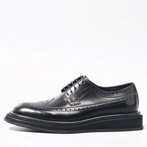 Zapatos de Cuero Genuino de Alta Calidad para Hombre, Diseño de Lujo, Estilo Casual de Negocios, Suela Gruesa y Ligera, Gran Venta - Product Image 6