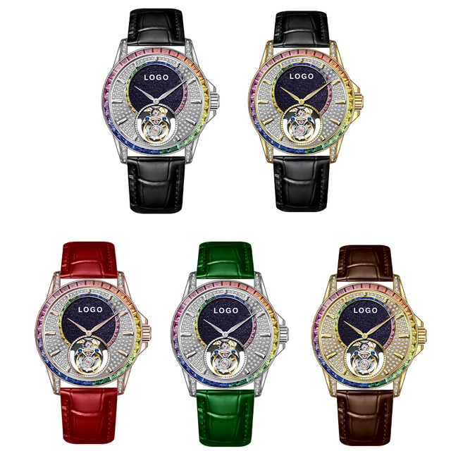 OEM/ODM New Design Men's Multifunctional Tourbillon Watch Luxury Sapphire 316L Steel Waterproof Automatic Mechanical Watches