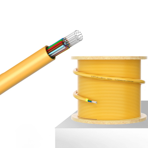 GLGW Indoor Multimode Fiber Optic Cable GJPFJH 4 6 12 24 Core G652 Yellow PVC LSZH Jacket Aramid Yarn <b>Soft</b> <b>Wire</b> - Product Image 5