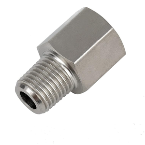 Adaptateur de capteur de pression d'huile en acier inoxydable 304, M14*1.5 femelle vers 1/4" NPT mâle, compatible avec tous les moteurs GM série LS - Product Image 1