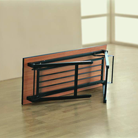 Table de conférence moderne à prix d'usine, avec structure métallique, modulaire, détachable et pliable, idéale pour la formation
