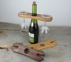 Soporte para botella <span class=keywords><strong>de</strong></span> vino <span class=keywords><strong>de</strong></span> <span class=keywords><strong>madera</strong></span> para el hogar, Copa Simple al revés, estante para copas <span class=keywords><strong>de</strong></span> vino <span class=keywords><strong>de</strong></span> <span class=keywords><strong>madera</strong></span> y soporte para botellas para uso en bar - Product Image 1