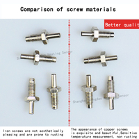 Sensor de Temperatura Industrial PT100 Tipo K y Tipo E con Tornillo Metálico M6/M8, Personalizable OEM, Medición con Resolución 1C