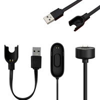 Câble de charge USB 2A pour Xiaomi Mi Band 4 1m 3m Adaptateur de bracelet intelligent de remplacement pour imprimante IOS Compatibilité informatique Métal