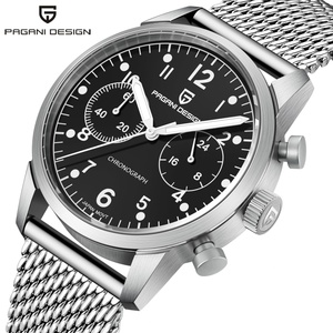 Reloj Jam Pagani Design PD1708 para Hombre, con Movimiento VK64, Cristal de Zafiro, Acero Inoxidable, Resistente al Agua - Product Image 5