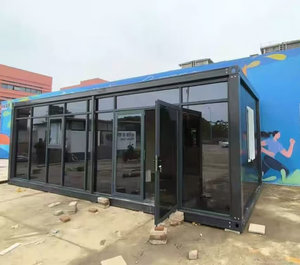 Modular Glass Curtain Wall container lớp học mở rộng cách âm Glass con an toàn góc rộng rãi nội thất - Product Image 1