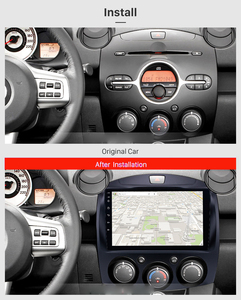 Radio Multimedia con GPS para coche, Radio con reproductor de vídeo, navegador, 2 DIN, Android, 9 pulgadas, para MAZDA 2 - Product Image 4