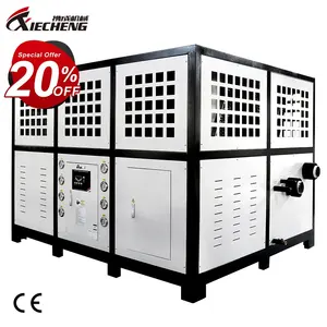 Yüksek soğutma kapasitesi 40HP plastik makine Chiller LCD kontrol endüstriyel hava soğutucu Chiller