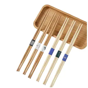 Premium tek kullanımlık bambu çubukları japon suşi çift uçlu çubuklar