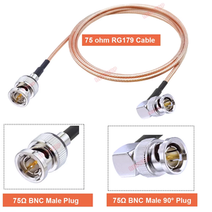75Ohm RG179 <strong>Cable</strong> BNC Male to BNC Male Plug Adapter for Video Camera <strong>SDI</strong> Camcorder HD-<strong>SDI</strong> 3G-<strong>SDI</strong> 4K 8K Connectivity - Product Image 4