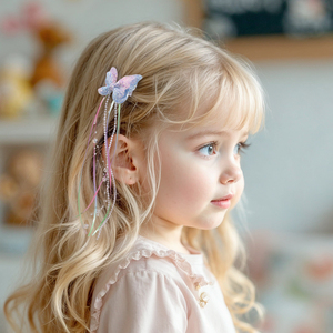 Заколка-бабочка для волос с блестками, <span class=keywords><strong>2</strong></span> шт. - Product Image 6