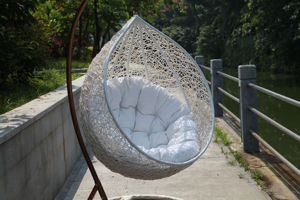 Silla Colgante de Ratán de Alta Calidad, Moderna y Resistente a los Rayos UV, con Soportes Metálicos, para Hoteles, Salas de Estar y Villas - Product Image 6