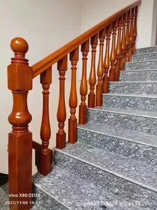 Vàng Rosewood cầu thang tay vịn cho biệt thự nhà thiết kế hiện đại một cách cẩn thận đánh bóng mịn và hoàn hảo vẻ đẹp độc đáo - Product Image 4