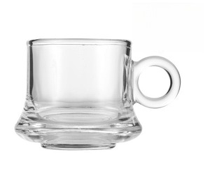 <span class=keywords><strong>Café</strong></span> Latte <span class=keywords><strong>Continental</strong></span> Vintage Té DE LA TARDE Desayuno Taza de leche con asa Taza de vidrio - Product Image 4