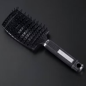 Peine de peluquería OEM con LOGO, para raíces curvadas, voluminosas y de gran definición, peine de masaje con dientes rectos, herramienta de peinado. - Product Image 3