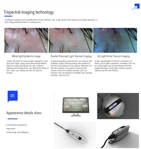 Máquina de Diagnóstico y Análisis Capilar 2026 con Material ABS, Certificación CE, para Uso en Salones de Belleza, Centros de Estética, Hogar y Clínicas - Product Image 4